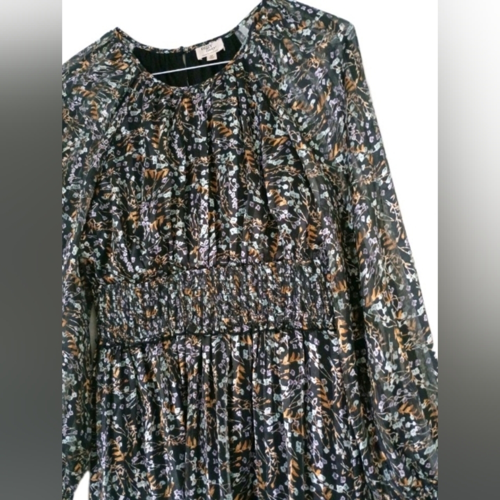 Dizzy Lizzy Women’s Floral Long Sleeve Dress Size Medium